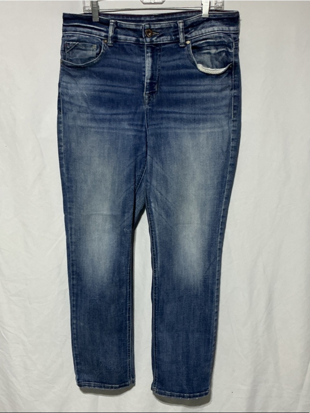Maurices High Rise Straight Womens Distressed Jeans Sz 16W